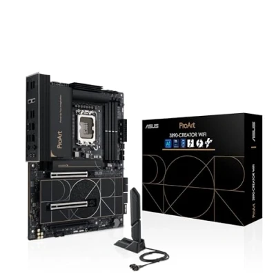 Image de ASUS ProArt Z890 CREATOR WiFi, Carte mère Intel ATX, 16+2+1+2 Phases d&#039;alimentation, Fente DDR5, PCIe 5.0 pour GPU de Nouvelle génération, 5 emplacements M.2, Deux Ports Thunderbolt Type C, WiFi 7,