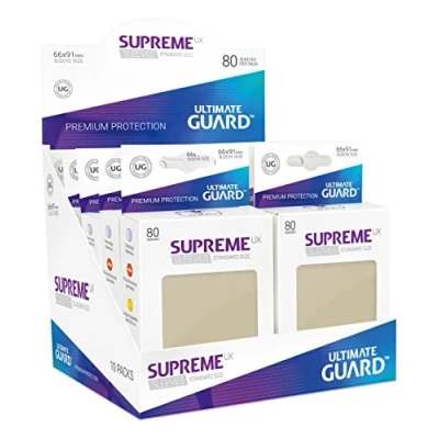Image de Ultimate Guard UGD010548 Supreme Ux Lot de 80 Pochettes Taille Standard Sable