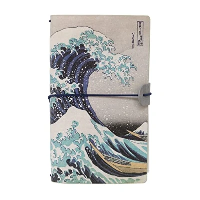 Image de Grupo Erik Ensemble Carnet de Voyage Japon, Carnets notes, Notes 2 en 1 Hokusai, Notebook Simili Cuir