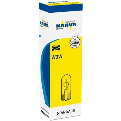 Image de NARVA 170973000 Ampoule, feu clignotant 12 3 W3W VOLKSWAGEN: Golf 6, 7, 7 Variant, AUDI: A4 B6 Avant, Berline, TT Coupe