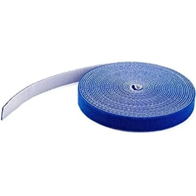 Image de StarTech.com Ruban Auto Agrippant Rouleau de 7,6 m pour Gestion Câbles Attaches Câble Ajustables Sangles agrippantes et Réutilisables Bleu (HKLP25BL)