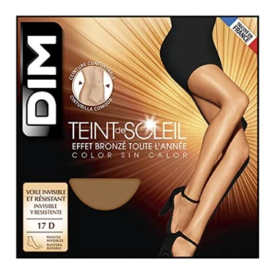 Image de DIM Collant Femme Teint De Soleil Effet Bronzé Naturel x1, Hale, M