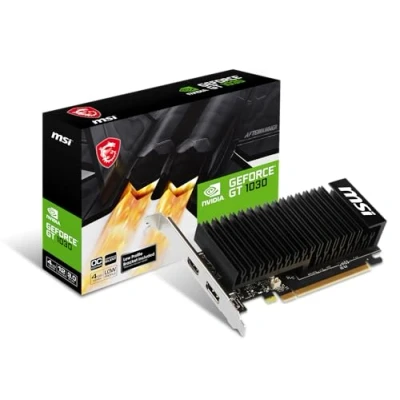 Image de MSI GeForce GT 1030 4GHD4 LP OC NVIDIA 4 Go GDDR4 Neuf
