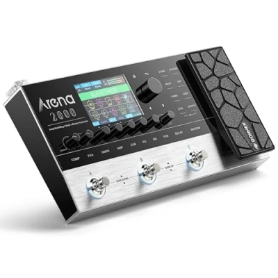Image de Donner Arena2000 pédale multi effets, 278 100 IR, boucle des années 60, boîte à rythmes, de guitare modélisation d&#039;ampli, prise en charge XLR, Bluetooth, entrée MIDI