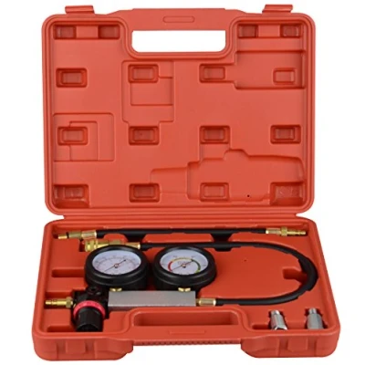 Image de DAYUAN Kit testeur de fuite cylindre, outil test moteur à essence, double manomètres, ensemble compression