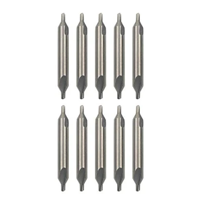 Image de Pxyelec Lot de 10 forets centraux HSS combinés à angle 60 degrés, 2 mm x 5