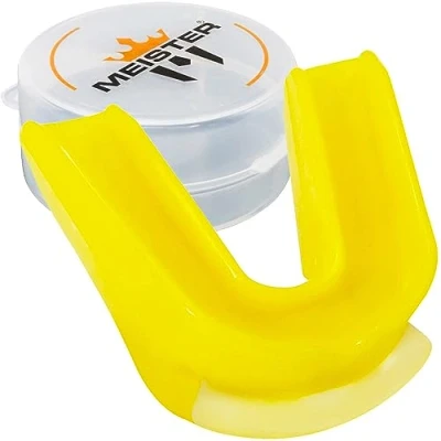 Image de Meister Protège Dents Double Moulable avec Étui Jaune