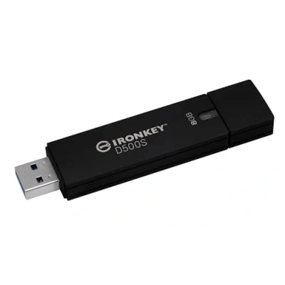 Image de Kingston IronKey D500S Clé USB à chiffrement matériel 8Go FIPS 140 3 Lvl (en attente) AES 256 IKD500S/8GB