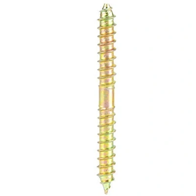 Image de 10pcs Goujon Filetage Auto Taraudé Double Boulons Filetés à Bois Meubles Connecteur Tiges Barres 6 * 60mm