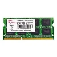 Image de G.SKILL Mémoire PC 4 Go PC3 8500 / DDR3 1066 Mhz F3 8500CL7S 4GBSQ Notebook