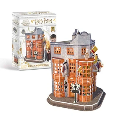 Image de University Games 7605 Harry Potter Diagon Alley Weasleys&#039; Wizard Wheezes 3D Puzzle