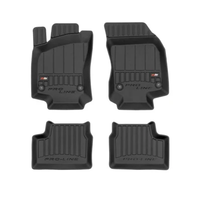 Image de FROGUM 3D407091 Ensemble de tapis sol Caoutchouc avant et arrière 4 noir Sur mesure OPEL: Astra H GTC, 3/5 portes