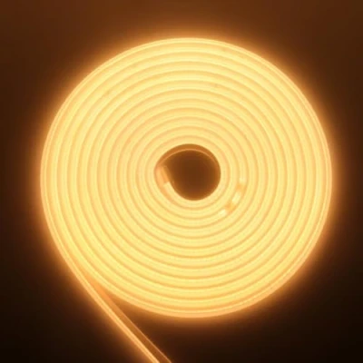 Image de RGB Neon Ruban LED, 220V 288 LEDs/M, Etanche ip65 COB Flexible Étanche Découpable Silicone Bandeau Lumineuse Led pour Intérieur/Extérieur DIY Décoration,Blanc chaud,5M