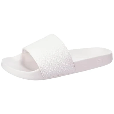 Image de Tommy Hilfiger Monogram POOL Slide Sandales de bain, Femme, Taille: 41, Ancient white Matière synthétique
