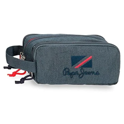 Image de Pepe Jeans Kay Triple Trousse Bleu 22x10x9 cms Polyester