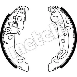 Image de Jeu de mâchoires frein à disque METELLI 53 0137