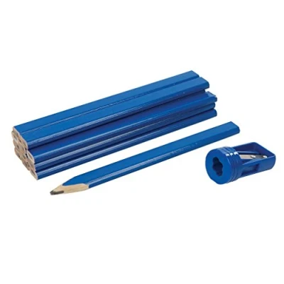 Image de Silverline 250227 Ensemble de crayons menuisier et taille crayon 13 pcs