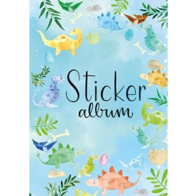 Image de AVERY Zweckform 57793 album d&#039;autocollants Dino vide à collectionner vierge de collecte Stickers scrapbooking Cadeaux pour enfants A5 16 pages 1