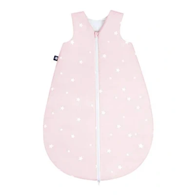Image de Julius Zöllner 9041010132 Gigoteuse d&#039;été pour bébé 100% coton Taille 110 24 48 mois, Standard 100 by OEKO TEX Rose étoilé 500 g