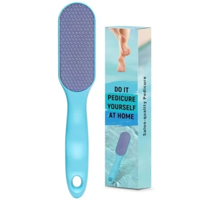Image de Euqvunn Râpe Pieds en Nano Verre, Râpeuse avec Manche Allongé, Pedicure Pied Lavable, Douce Réutilisable pour Peau Dure, Hommes et Femmes