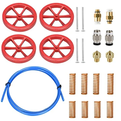 Image de BZ 3D Kit Upgrade nivellement imprimante 4 écrous de en métal 8 Ressorts 1.2m PTFE Tube pour Ender 3/V2/Pro/Ender 5/Ender 3 Neo/CR 10
