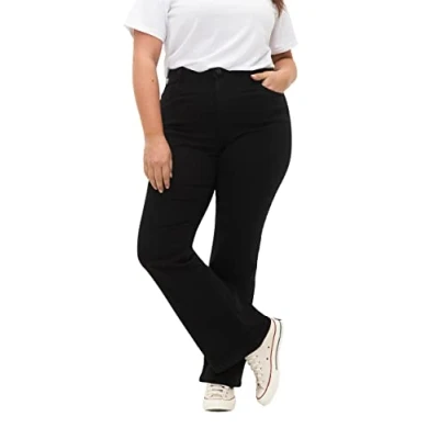 Image de Zizzi Flash HOCH Taillierte Jean bootcut, Femme, Taille: 52x32, Black