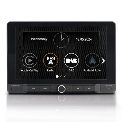 Image de XZENT X 127 Moniteur d&#039;infodivertissement 1DIN 9&quot;; Apple CarPlay; Google Android Auto; Dab+; Bluetooth