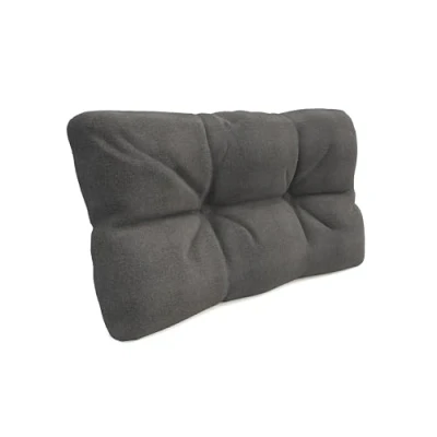 Image de POKAR Coussin Matelassé pour Palettes Euro 1x Dossier 60cm x 40cm 12cm, en Mousse formée à Froid, très Confortable, Canapé de Jardin, Intérieur et Extérieur, sans Palette, Gris