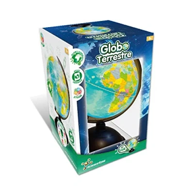 Image de Science4you Globe terrestre avec lumière en espagnol pour enfants atlas scientifique Boule du monde de 20 cm Ballon et jouet