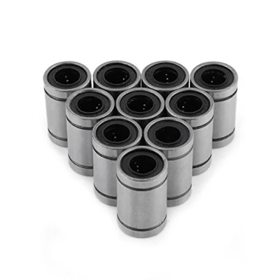 Image de Roulement à Billes Linéaire,Akozon 10pcs LM8UU 8mm Double Bague Scellée Arbre Coulissant pour RepRap Imprimante 3D CNC