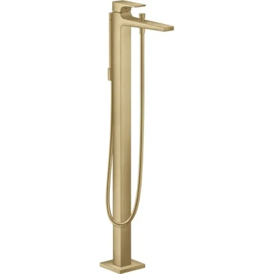 Image de hansgrohe Metropol Mitigeur bain/douche, set de finition, poignée manette, bronze brossé, 32532140