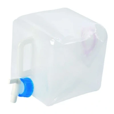 Image de Bo Camp Jerrycan Avec robinet Pliable, Blanc, 7,5 L