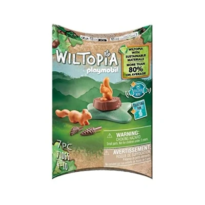 Image de Playmobil 71065 Écureuils Wiltopia Carte d&#039;animaux à Collectionner Gamme avec Plus de 80% matériaux recyclés ou biosourcés en Moyenne Dès 4 Ans
