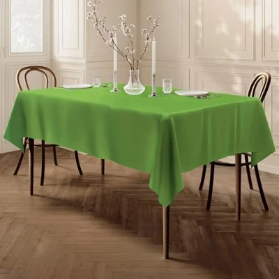 Image de Nappe Polyester Facile d&#039;entretien Rectangulaire 140 x 200 cm Uni Vert