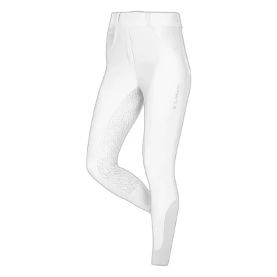 Image de LeMieux Legging d&#039;Équitation Demi Pull On Full Seat Blanc EU 32