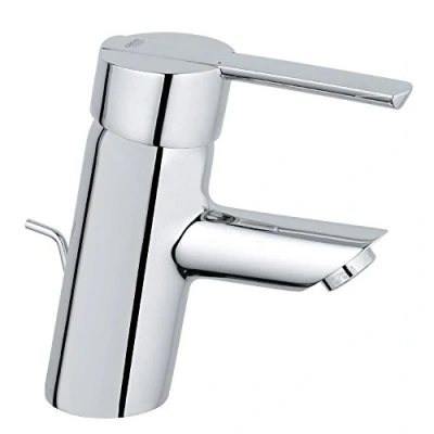 Image de GROHE robinet de salle bains lavabo Feel, avec tirette, bonde clic clac incluse, mousseur économique d&#039;eau, installation facile, taille S, chromé, 32557000 (Import Allemagne)