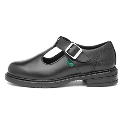 Image de Kickers Lach T Bar Mto Lthr Jf, Mary JaneFille, Noir (Black), 35 EU ( 2.5 UK )