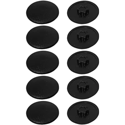 Image de cyclingcolors 10x cache vis torx capuchon protection bouchon meuble, noir T10 12mm