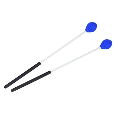 Image de Tbest Yarn Top Mallet, 1 Paire d&#039;érable Maillets Doux Fil Tête Clavier Marimba avec Poignées en Fibre de Verre Replacement pour Les Débutants