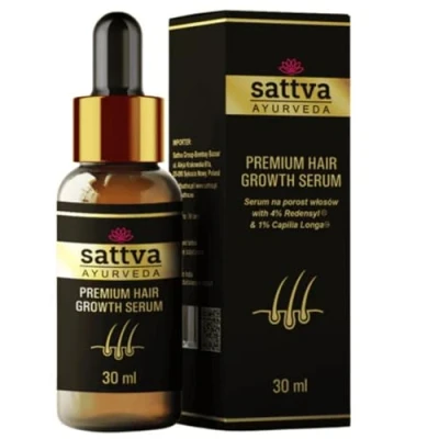 Image de Sattva Ayurveda Sérum de croissance des cheveux à l&#039;extrait romarin et Redensyl® pour le traitement efficace la perte chez les femmes hommes