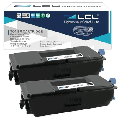 Image de LCL Cartouche de Toner Compatible TK3100K TK3100 TK 3100 1T02MS0NL0 12500Pages (2Noir) Remplacement pour Kyocera ECOSYS FS 2100D 2100DN 4100DN 4200DN 4300DN M3040DN M3540DN