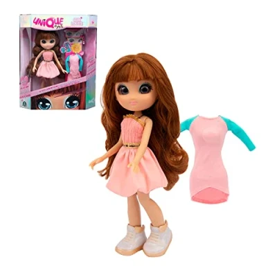 Image de UNIQUE EYES Poupée Sun Lover de 25 cm Sophia, avec Leur Regard Qui Te Suit des Yeux, Les Yeux changent Couleur, Jouet pour Enfants dès 3 Ans, GIOCHI PREZIOSI, MYM072