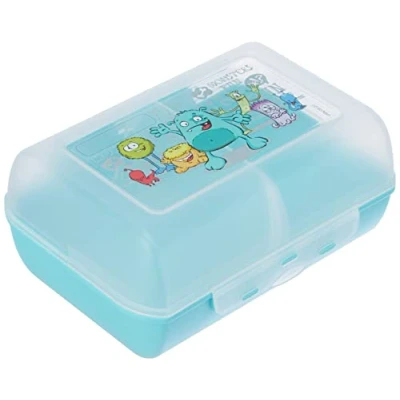 Image de Emsa 514482 VARIABOLO Boîte à goûter enfants, sans BPA, taille 16x11x7cm, Monstre