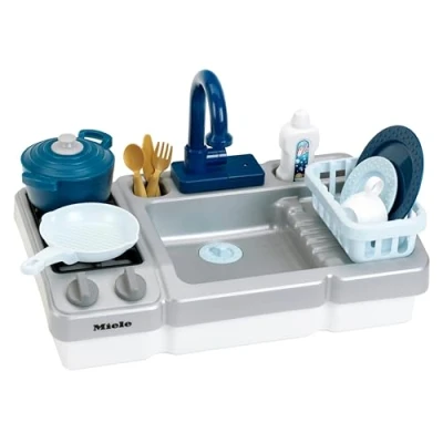 Image de Theo Klein Miele Évier avec Plaque de Cuisson pour Enfants Fonction Pompe à Eau et Accessoires Jouets partir 3 Ans
