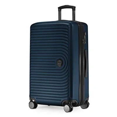 Image de Hauptstadtkoffer Mitte Valise Rigide de Taille Moyenne, TSA, 4 Roulettes, Bagage en Soute avec Extension Volume 8 Cm, 68 88 L, Bleu Foncé
