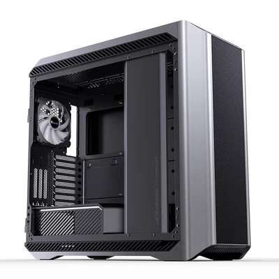 Image de Jonsbo D500 E ATX Big Tower Gehäuse, Verre trempé argenté