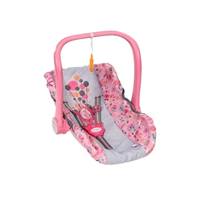 Image de Baby Born 832424 Comfort Seat Multi Purpose Accessory Can be Used, Carrier, a Rocker Or Car Fits Dolls up to 43cm Suitable for Children Aged 3+ years