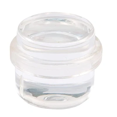 Image de Amig Cale ou butée de sol adhésive circulaire, transparente et décorative, bande en caoutchouc antidérapante, pour portes passage, protège murs meubles des coups Ø30 x 30 mm