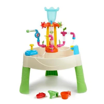 Image de Little Tikes Fountain Factory table de jeux aquatique Jouet d’extérieur, sécurisée &amp; portable sensitif plein air, encourage les créatifs, pour enfants 24 mois et +