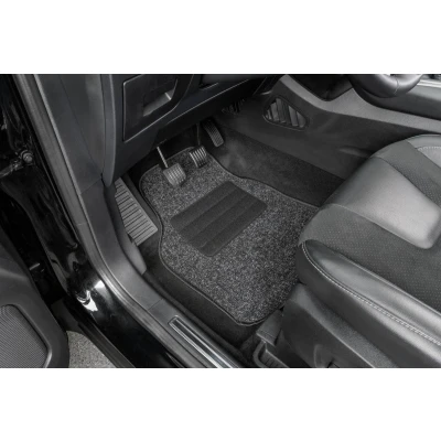 Image de WALSER 14805 0 Ensemble de tapis sol PP (polypropylène) avant et arrière 4 noir Adaptation universelle 67 x 30, 45 33